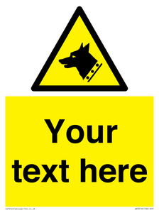 Custom Warning: Guard dog